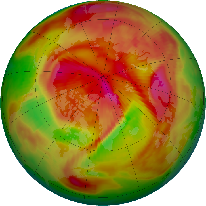 Arctic ozone map for 18 March 1979